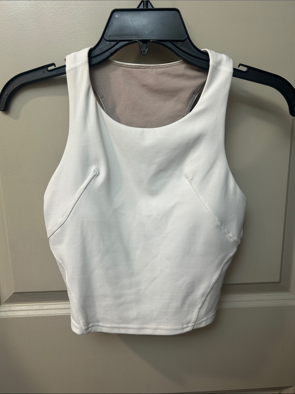 White Lululemon Wunder Train Racerback Tank Top